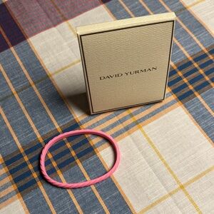 David Yurman Pink Rubber Cable Bracelet